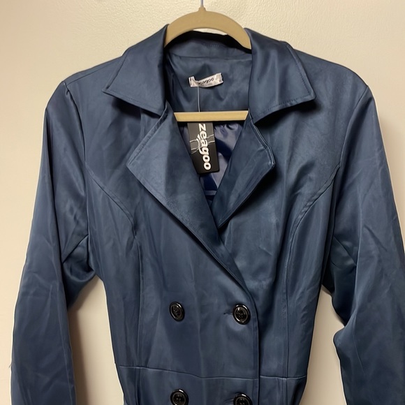 NWT Zeagoo trench coat - Picture 2 of 4